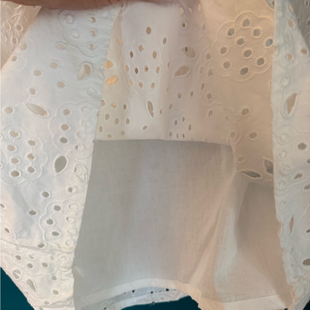 Boden White Eyelet Pencil Skirt - Picture 6 of 12